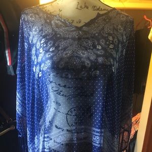 OSFA SHEER SHAW PONCHO